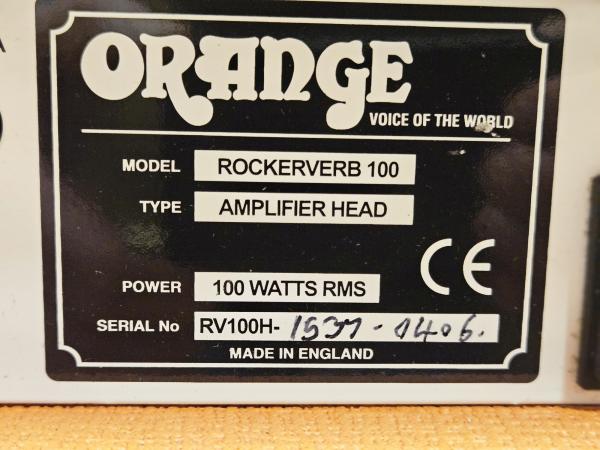Orange Rockerverb RV100H MKI - B-STOCK