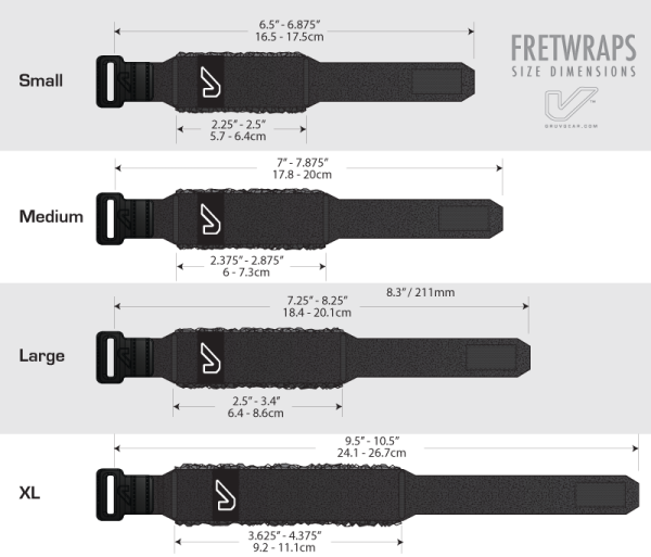 GruvGear FretWrap Metallics Titanium